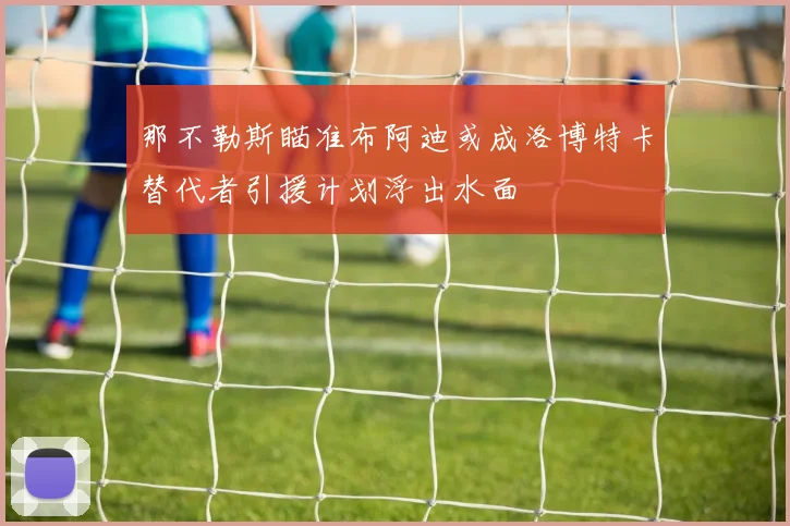 那不勒斯瞄准布阿迪或成洛博特卡替代者引援计划浮出水面